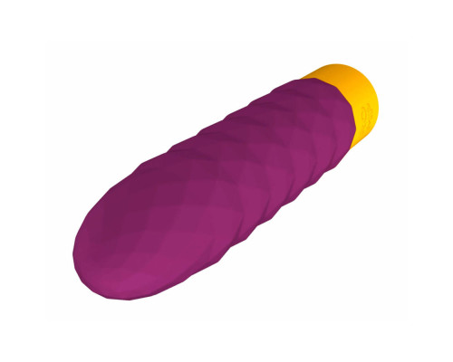 Заказать Лиловый рельефный мини-вибростимулятор Romp Beat - 15 см.