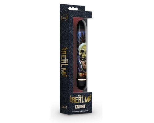 Заказать Синий классический вибратор Knight - 17,7 см.