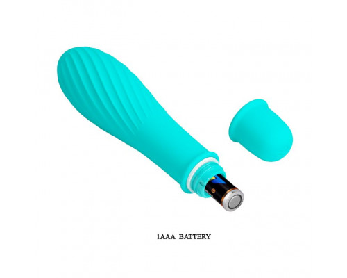 Заказать Мятный вибратор Solomon с бороздками - 12,3 см.