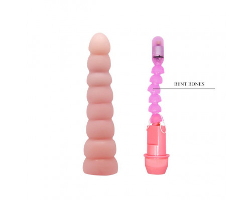 Заказать Гнущийся вибратор с хребтом Flexi Vibe Sensual Spin - 19 см.