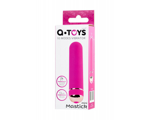 Заказать Розовый нереалистичный мини-вибратор Mastick Mini - 13 см.
