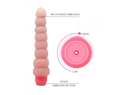 Заказать Гнущийся вибратор с хребтом Flexi Vibe Sensual Spin - 19 см.