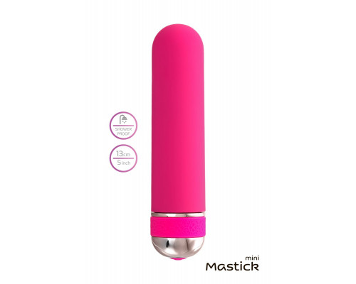 Заказать Розовый нереалистичный мини-вибратор Mastick Mini - 13 см.