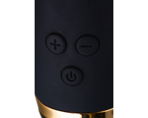 Заказать Чёрный вибратор WANAME Storm со стимулирующими рёбрами - 22,5 см.