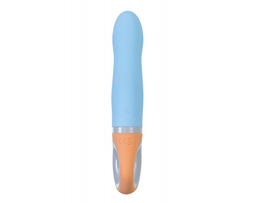 Голубой силиконовый вибратор Bluebell - 18,5 см.