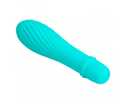 Заказать Мятный вибратор Solomon с бороздками - 12,3 см.