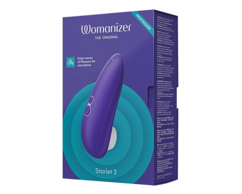 Заказать Синий клиторальный стимулятор Womanizer Starlet 3