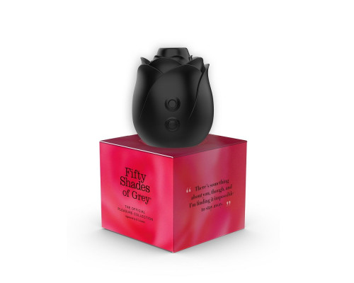 Заказать Черный клиторальный стимулятор Black Rose Silicone Clitoral Suction
