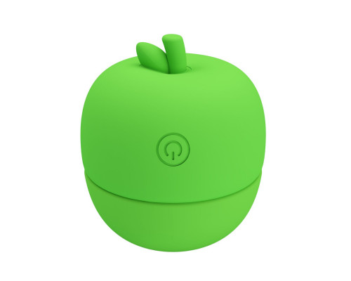 Заказать Зеленый клиторальный стимулятор в форме яблочка Apple Secret