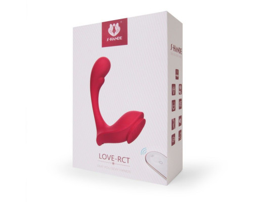 Заказать Красный вибромассажер в трусики Love-RCT - 13,1 см.