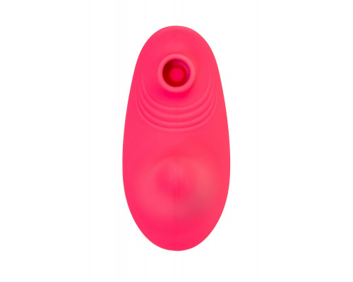 Розовый вибровкладыш в трусики с вакуум-волновой стимуляцией Xiari