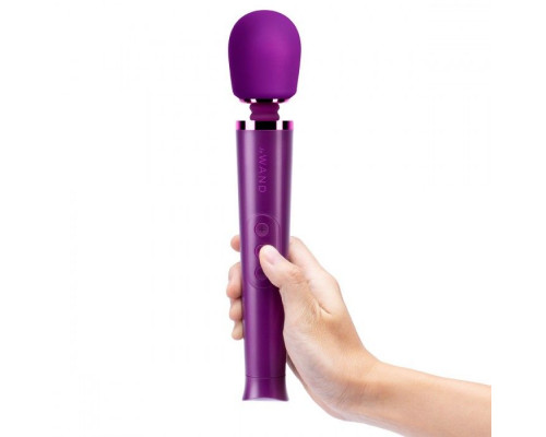 Заказать Фиолетовый жезловый мини-вибратор Le Wand Petite c 6 режимами вибрации