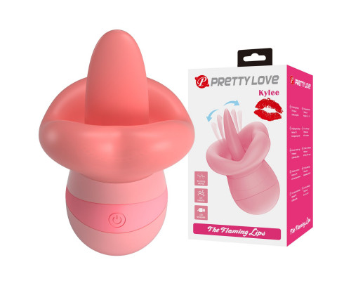 Розовый клиторальный стимулятор Kylee