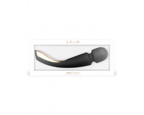 Заказать Черный вибромассажёр Lelo Smart Wand 2 Large - 30,4 см.