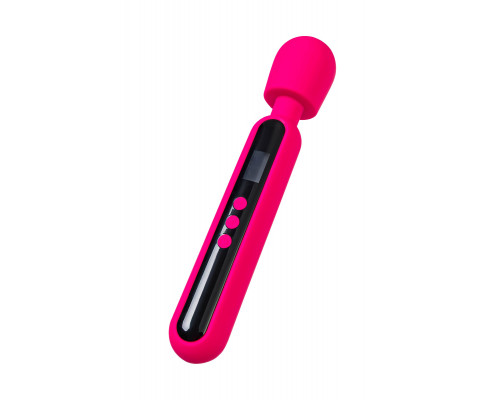Ярко-розовый wand-вибратор Mashr - 23,5 см.