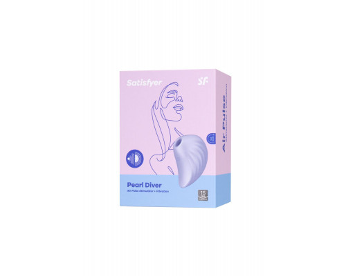 Заказать Сиреневый вакуум-волновой стимулятор клитора Satisfyer Pearl Diver