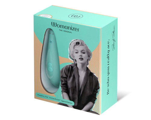 Заказать Мятный бесконтактный клиторальный стимулятор Womanizer Marilyn Monroe Special Edition