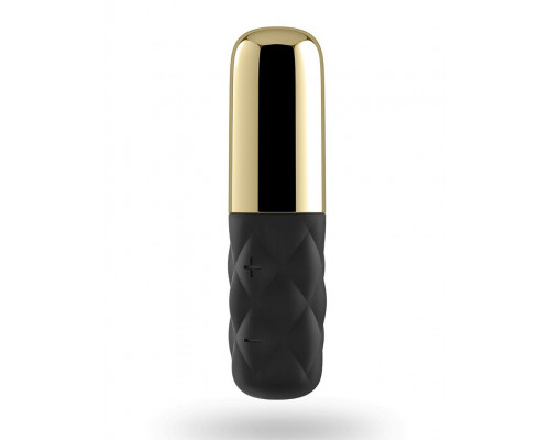 Заказать Чёрно-золотистая вибропуля Satisfyer Lovely Honey