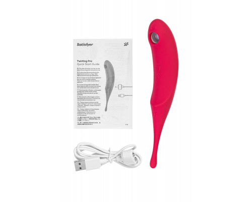 Заказать Красный вакуум-волновой стимулятор клитора Satisfyer Twirling Pro