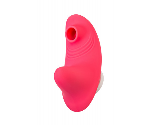 Розовый вибровкладыш в трусики с вакуум-волновой стимуляцией Xiari