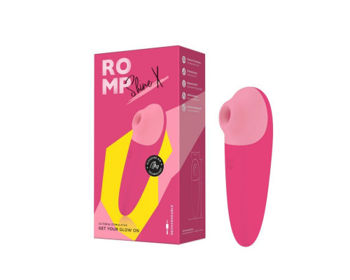 Заказать Розовый бесконтактный клиторальный стимулятор Romp Shine X