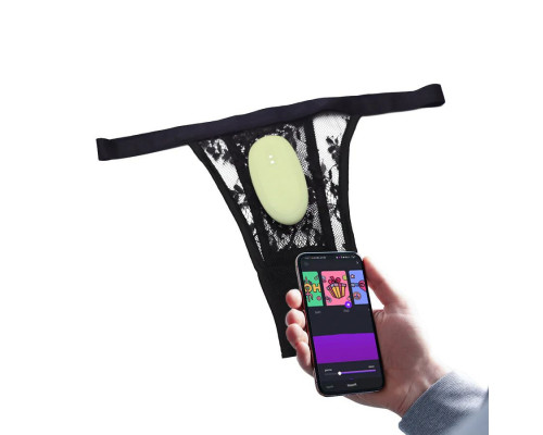 Зеленый вибромассажер в трусики Magic Motion Nyx - 8,8 см.