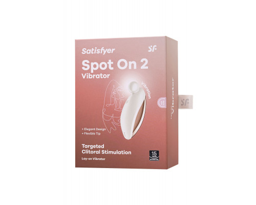 Заказать Белый вибростимулятор клитора Satisfyer Spot On 2
