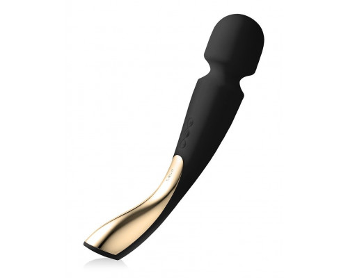 Заказать Черный вибромассажёр Lelo Smart Wand 2 Large - 30,4 см.