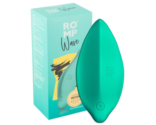Заказать Зеленый клиторальный стимулятор Romp Wave