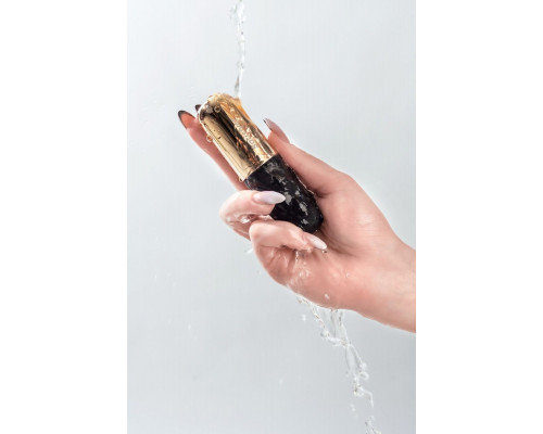 Заказать Чёрно-золотистая вибропуля Satisfyer Lovely Honey