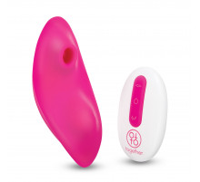 Розовый клиторальный вибромассажер Suck n’ Go