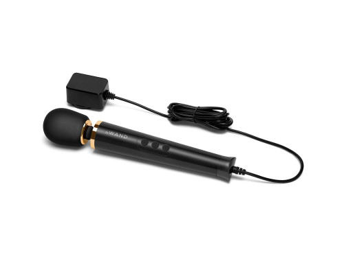 Заказать Черный проводной вибратор Le Wand Petite Vibrating Massager - 25 см.