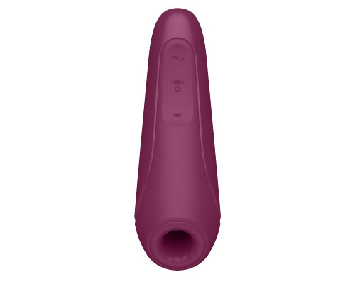 Заказать Бордовый вакуум-волновой стимулятор Satisfyer Curvy 1+