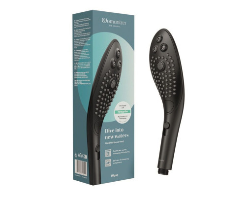 Черная насадка для душа Womanizer Wave
