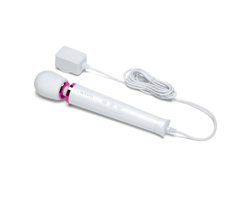 Заказать Белый проводной вибратор Le Wand Petite Vibrating Massager - 25 см.