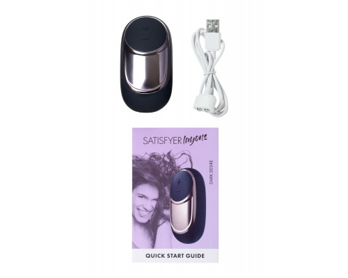 Заказать Черный вибромассажер Satisfyer Dark Desire