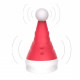 Заказать Красный вибростимулятор в форме колпака Magical Santa Hat