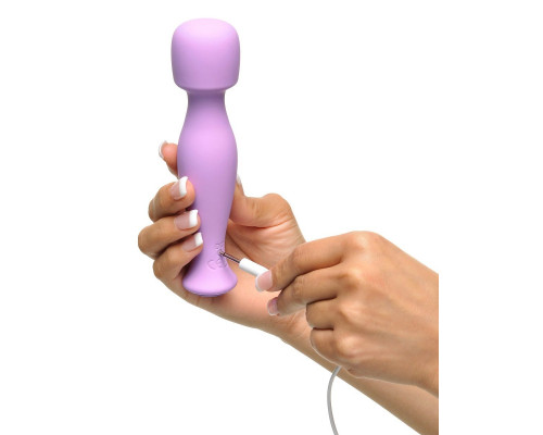 Сиреневый жезловый вибратор Body Massage-Her