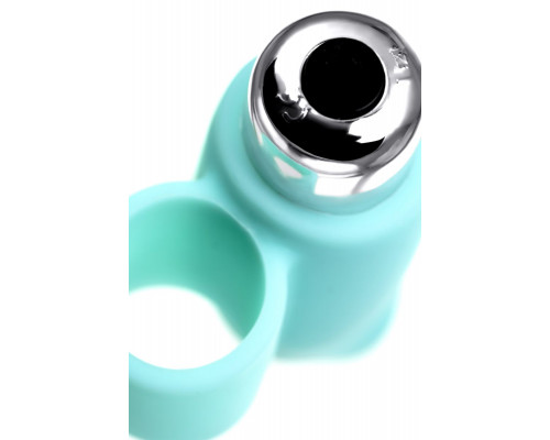 Заказать Мятная вибронасадка на палец для клиторальной стимуляции JOS BLISS - 9 см.