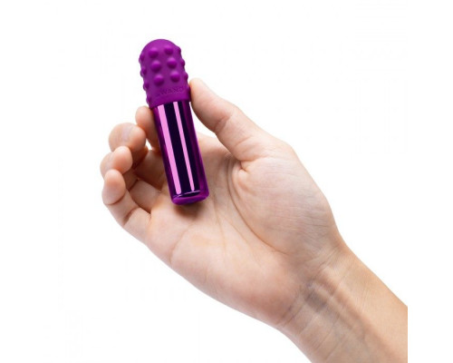 Заказать Фиолетовая вибропулька Le Wand Bullet с 2 нежными насадками