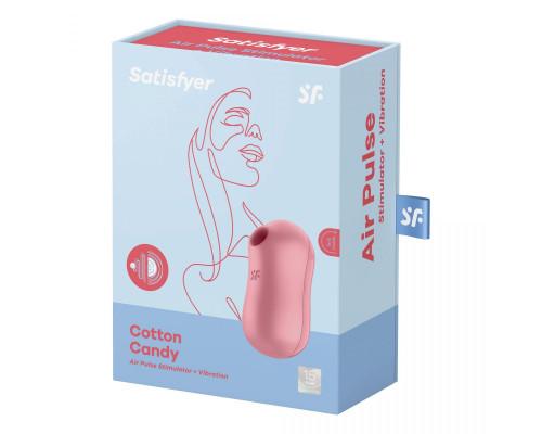 Заказать Розовый вакуум-волновой вибростимулятор Cotton Candy