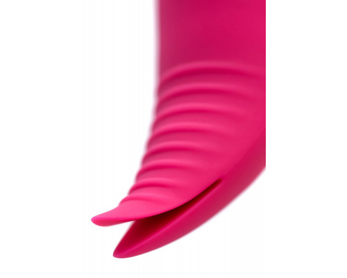 Ярко-розовый многофункциональный стимулятор клитора Blossy