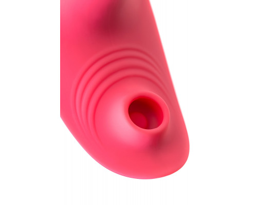 Розовый вибровкладыш в трусики с вакуум-волновой стимуляцией Xiari