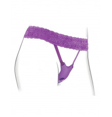 Фиолетовый пояс с вибровкладкой Ultimate G-Spot Butterfly Strap-On