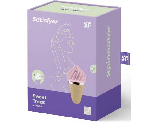 Заказать Вибратор-спиннер с розовыми лепестками Satisfyer Sweet Treat