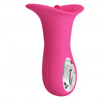 Розовый вибратор с язычком Clyde