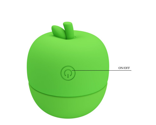 Заказать Зеленый клиторальный стимулятор в форме яблочка Apple Secret