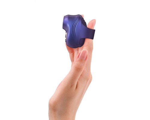 Заказать Синий клиторальный стимулятор на палец Kisscool