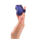 Заказать Синий клиторальный стимулятор на палец Kisscool