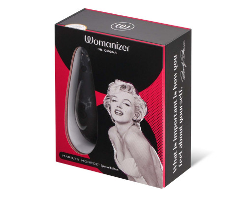 Заказать Черный бесконтактный клиторальный стимулятор Womanizer Marilyn Monroe Special Edition Заказать Черный бесконтактный клиторальный стимулятор Womanizer Marilyn Monroe Special Edition